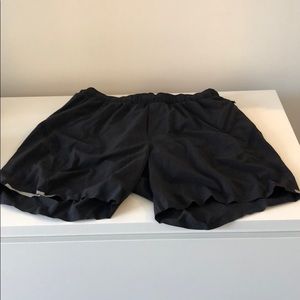 Never worn men black lulu lemon shorts
